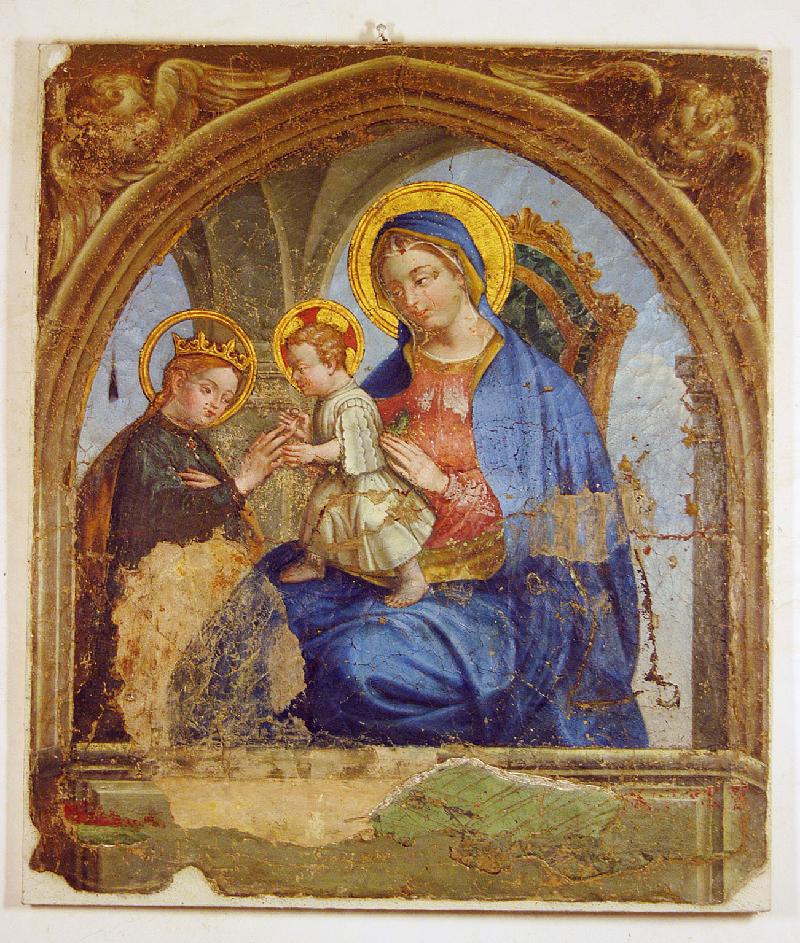 39-Ambito umbro seconda metà sec. XV, Nozze mistiche di Santa Caterina da Siena-beweb